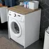 Koupelnový nábytek ASIR KD103 skříň na pračku ořech/bílá