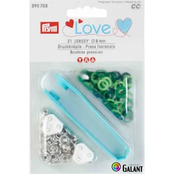 Prym Jersey 390703 knoflík stiskací 8 mm zelený