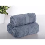 XPOSE® Froté ručník VERONA 3ks - tmavě šedý 30x50 cm, Froté + Prodloužená možnost vrácení zboží do 50 dnů