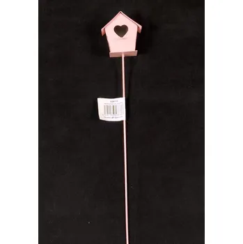 Vánoční ozdoba Budka růžová