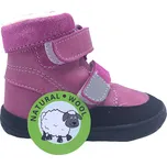 Dětské zimní boty Jonap Barefoot Falco růžové Velikost: 28 (EU)