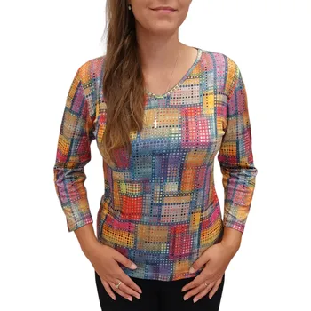 Dámská halenka Halenka UOMO & DONNA puntíčky Velikosti Uomo a Donna: 48