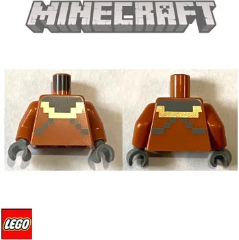 Stavebnice LEGO LEGO® Dílky na figurky LEGO Tělo potištěné MINECRAFT / tmavě oranžové / Torso 973pb4680c01