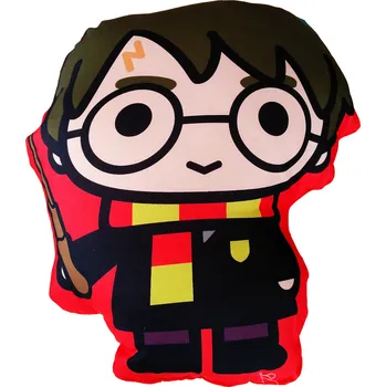 CARBOTEX Polštářek HARRY POTTER tvarovaný červený 43x36