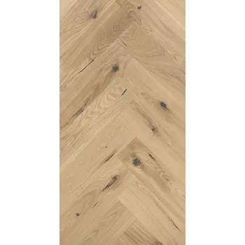 dřevěná podlaha BARLINEK-Třívrstvá dřevěná podlaha-Dub Ramsey Herringbone 110, 14x110x660mm, bal 0,5m2 (Třídění COU, RAW pigment+oxidační olej, kartáč, mikrofáze 4V)