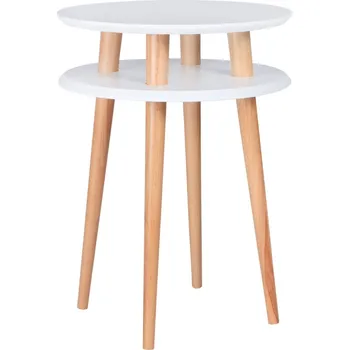 Toaletní stolek Bílý lakovaný odkládací stolek RAGABA UFO 45 cm