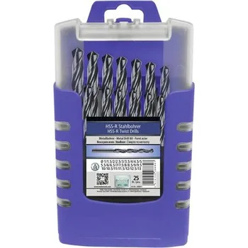 Vrták Sada vrtáků do kovu HELLER HSS-R 1,0-13,0 mm, 25 ks