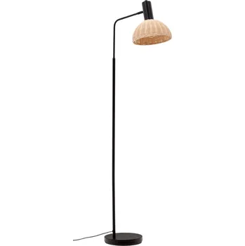 Stojací lampa Černá kovová stojací lampa Kave Home Damila 157 cm