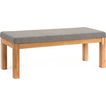Šedá lavice masiv dub Santini 150 cm