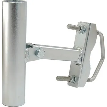 Anténní držák Držák antény jednoramenný UNI V+H 15cm s pásem + třmen, trubka 35/2mm, zinek Galva