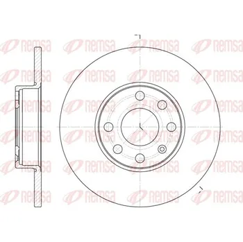 Brzdový kotouč Brzdový kotouč REMSA 6800.00