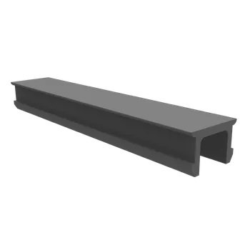 Stavební profil Alusic Záslepka drážky profilu BH 40-10, 45-10, 50-10, černá