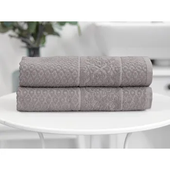Ručník XPOSE® Froté ručník FIJI 2ks - tmavě šedý 40x60 cm, Froté + Prodloužená možnost vrácení zboží do 50 dnů