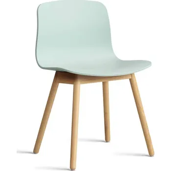 Jídelní židle HAY Židle AAC 12 Lacquered Solid Oak, dusty mint