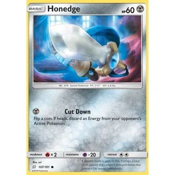 Volný čas Pokémon TEU 107/181 Honedge - Team Up Stav: Excellent, Verze: NORMAL