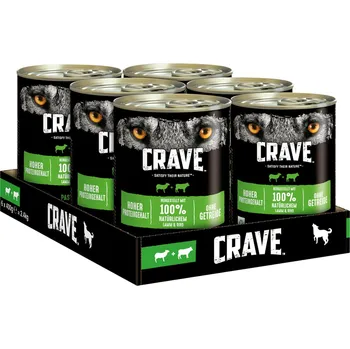 Krmivo pro psa Crave Adult jehněčí a hovězí maso 6 × 400 g