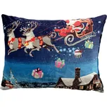 XPOSE® Mikroplyšový povlak na polštář VÁNOCE 2 70x90 cm, Mikroplyš + Prodloužená možnost vrácení zboží do 50 dnů