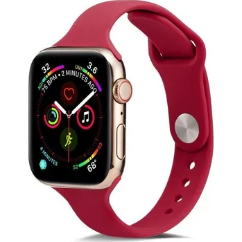 Ostatní příslušenství k chytrým hodinkám Softy silikonový řemínek na Apple Watch 5/4 40mm, 3/2/1 38mm - červený