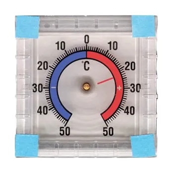 Domácí teploměr Teploměr 2105 hranatý okenní 75 x 75 mm SCHNEIDER 2105