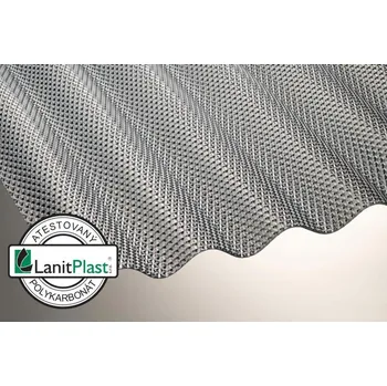 Polykarbonátová deska LANIT PLAST MARLON CSE DIAMOND VL 76/18 polykarbonátová deska antracit 1,045x5m PK1056-452