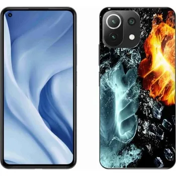 Pouzdro na mobilní telefon Gelový kryt mmCase na mobil Xiaomi 11 Lite 5G NE - voda a oheň