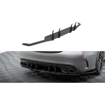Nárazník Spoiler zadního nárazníku Street pro Mercedes-AMG C63 Sedan / Estate W205 Facelift červené