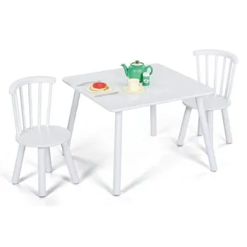Dětský pokoj Set dětského stolu se 2 židlemi Classic bílý