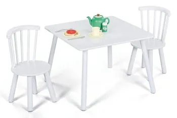 Dětský pokoj Set dětského stolu se 2 židlemi Classic bílý