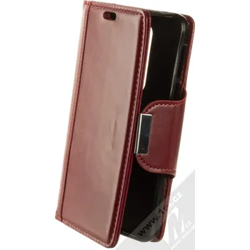Pouzdro na mobilní telefon 1Mcz Smooth Hoof Book flipové pouzdro pro Nokia 7.1 burgundská červená (burgundy red)