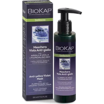 Vlasová regenerace BioKap Bellezza Anti-yellow Violet maska s neutralizací žlutých tónů 150 ml