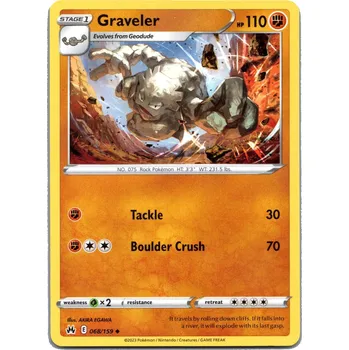 Sběratelská karetní hra Pokémon karta Graveler 068/159 - Crown Zenith