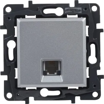 Elektrická zásuvka Legrand NILOÉ STEP zásuvka telefonní RJ11 HLINÍK /863355/