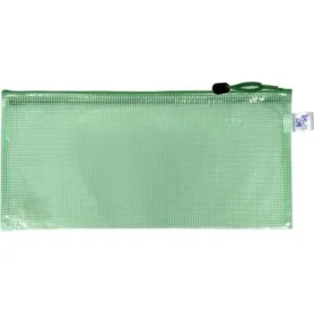 Síťovaná zipová obálka Opaline DL - 300 mic, 1 ks, zelená