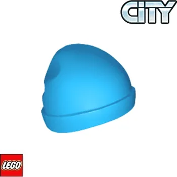 Stavebnice LEGO LEGO® Příslušenství k figurkám LEGO Zimní Čepice / 90541 Barva: Tmavě-Azurová 90541