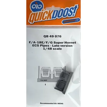 Plastikový model Quickboost 1/48 F/A-18E/F/G Sup.Hornet ECS pipes late (MENG)