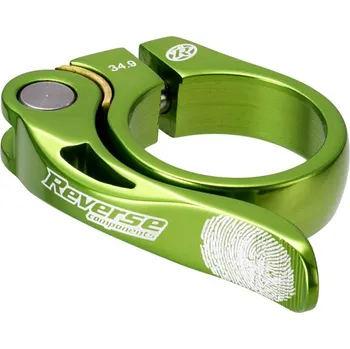 Sedlová spona - REVERSE Long Life QR 34,9mm - zelená