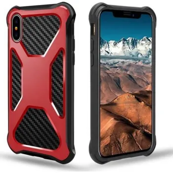 Pouzdro na mobilní telefon Proof hybridní odolný obal na iPhone X - červený