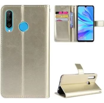Pouzdro na mobilní telefon Crazy PU kožené peněženkové pouzdro na mobil Honor 20 Lite/Honor 20e - zlaté
