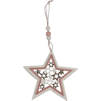 Vánoční dekorace Hvězda k zavěšení D4433