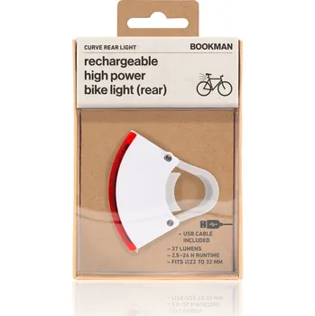 Cyklosvítilna Bookman Curve Rear Light Barva: Bílá