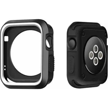 Ostatní příslušenství k chytrým hodinkám Softy gelový obal na Apple Watch 38mm - černý a bílý
