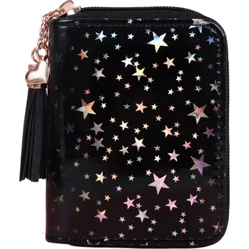 Malá dámská peněženka s hvězdičkami Barva: Černá
