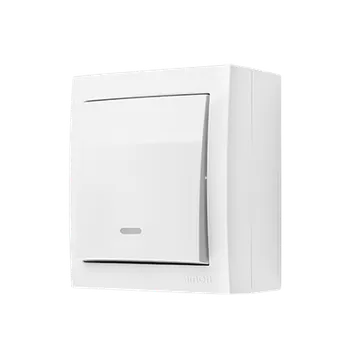 vypínač SIMON ACW1L/11 jednopólový spínač s podsvětlením odolný proti vlhkosti bílá