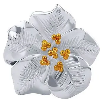 Šperkovnice Stříbrná brož květ Naira zlacená 18kt. zlatem KRN1532306BGP