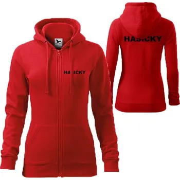 Dámská mikina Dámská Trendy mikina HASIČKY Barva: Červená, Velikost: L