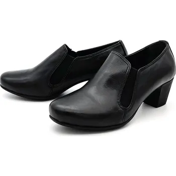 Dámské polobotky Dámské kožené polobotky 170-19420 Klop černá Barva: černá, Velikost: 41