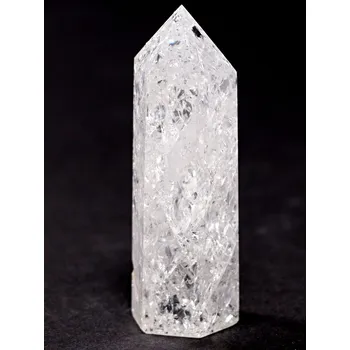 Drahý kámen Magieprirody.cz Obelisk Křišťál pukaný 65 g špice 72 mm #K947
