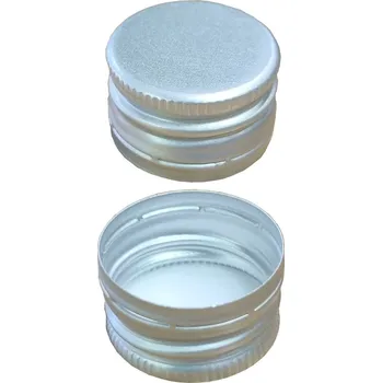 Matice Uzávěr MCA 28 plech - stříbrná se závitem + pojistný kroužek AD