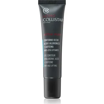 Péče o oční okolí Collistar Linea Uomo Attivi Puri Eye Contour Hyaluronic Acid + Caffeine Eye Contour rozjasňující oční krém s Anti-age efektem 15 ml