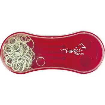 Čištění pro koně Kartáč pro koně HIPPOTONIC celoplastový s gumičkami do hřívy černá
